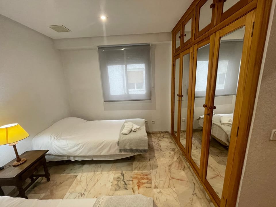 Bed, Photo of the whole room, Bedroom, towels, wardrobe