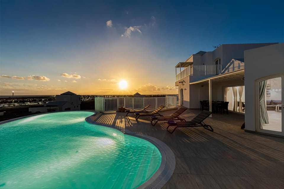 Sea view, Swimming pool, Sunset