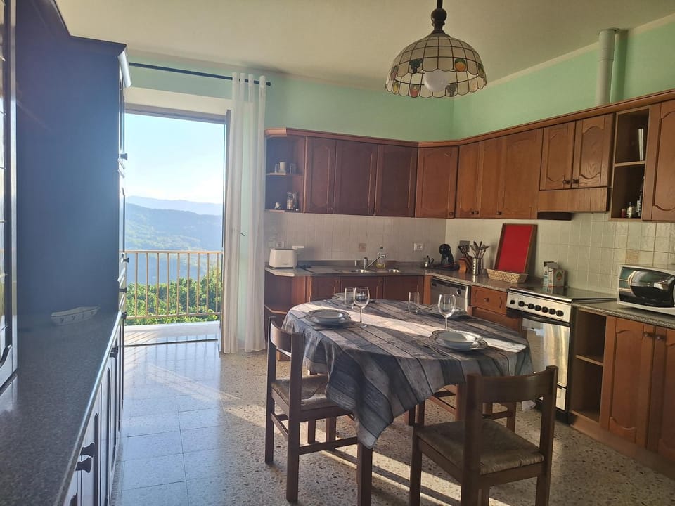 Natural landscape, View (from property/room), Balcony/Terrace, Kitchen or kitchenette, Dining area, dishwasher, pet friendly, stove, toaster