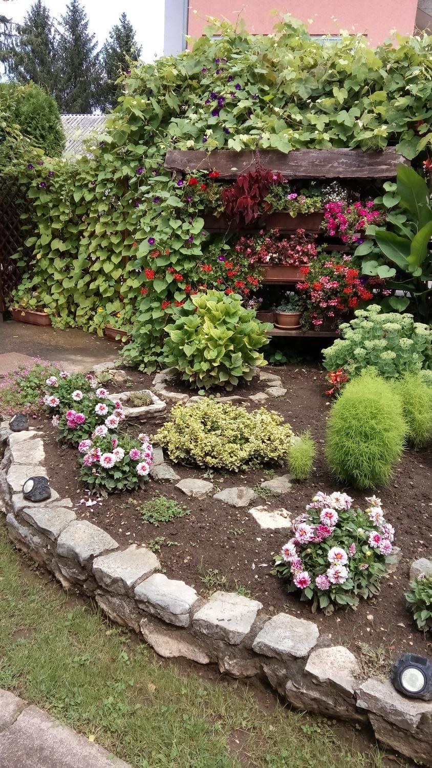 Day, Summer, Garden, Garden view