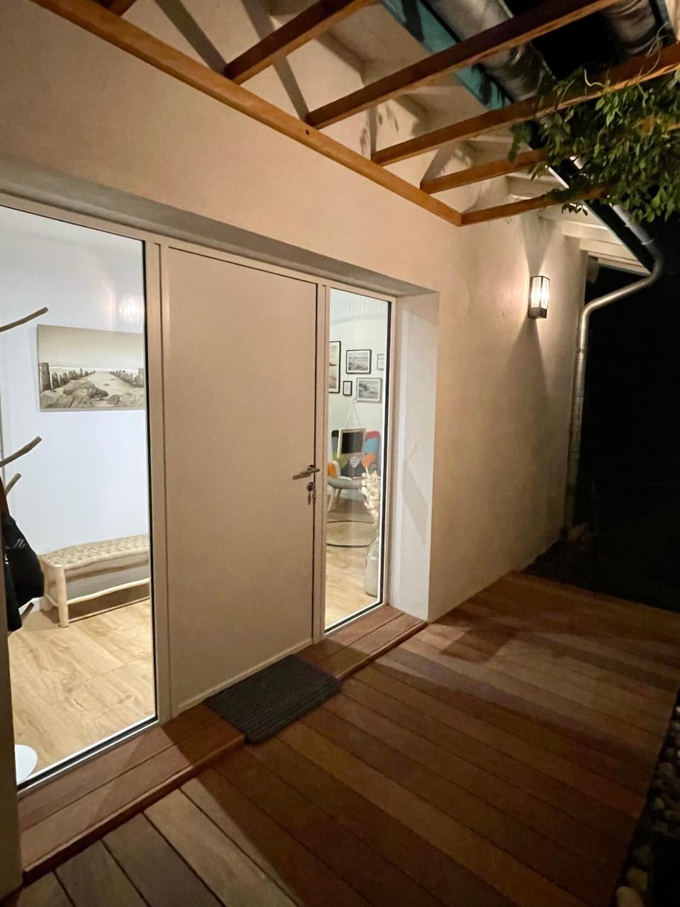 Property building, Patio, Night