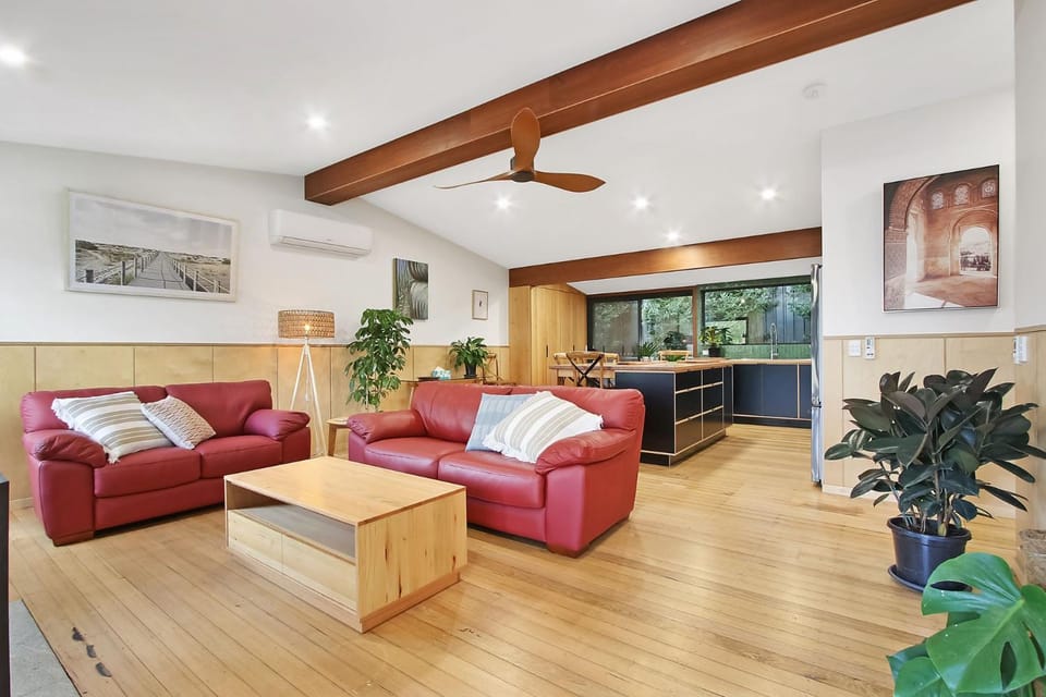 Living room, kitchen