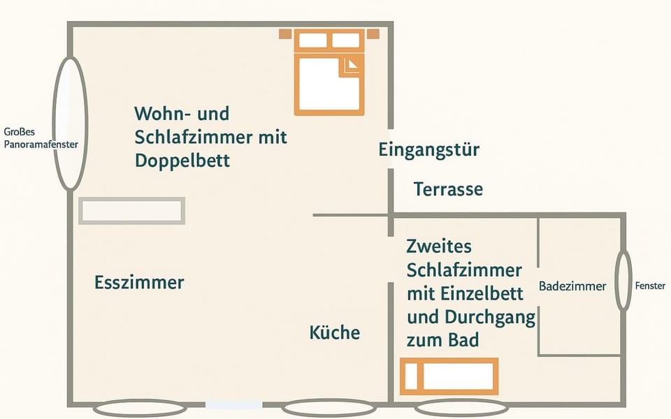 Sanders Ferienhaus, zentral und voll ausgestattet, Privatparkplatz und kleine Terrasse Apartment in Heidekreis