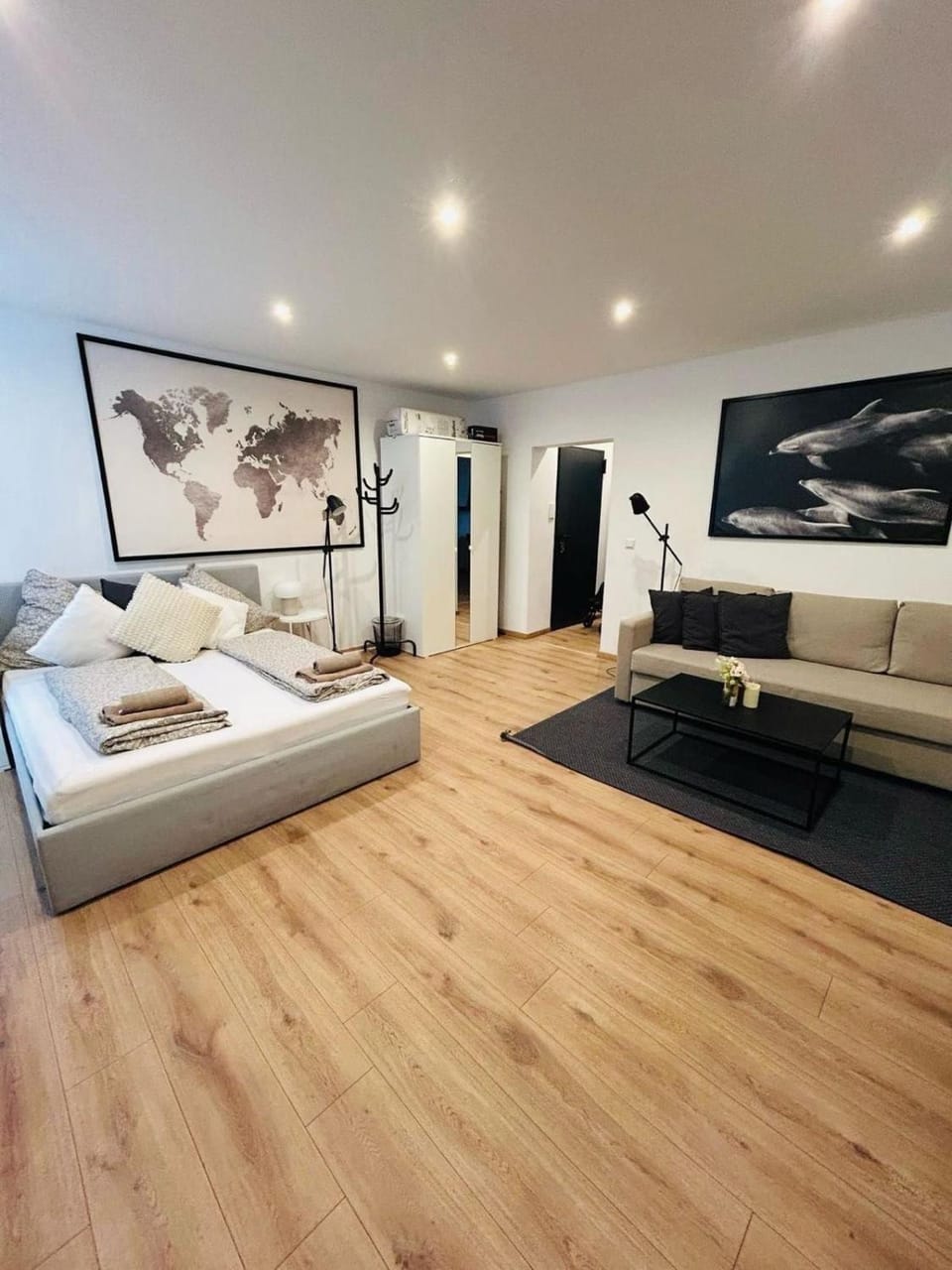 Living room, Bedroom