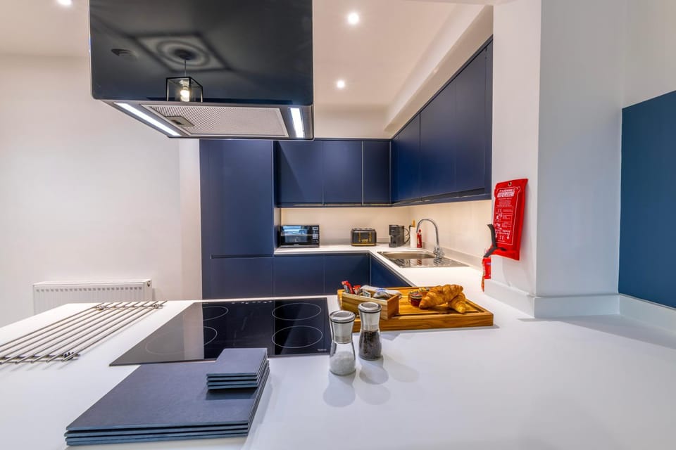 Coffee/tea facilities, Kitchen or kitchenette, Photo of the whole room, oven, stove, toaster