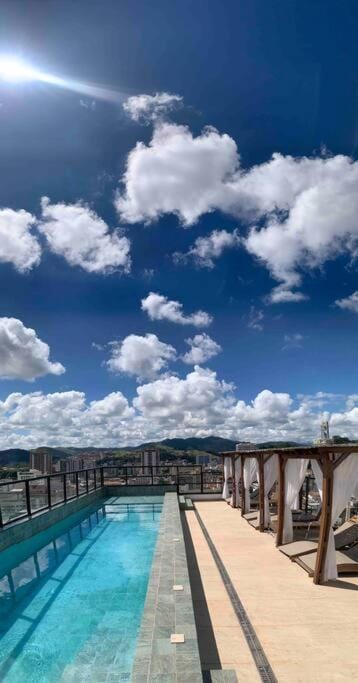 Day, Natural landscape, View (from property/room), Balcony/Terrace, Pool view, Swimming pool, sunbed