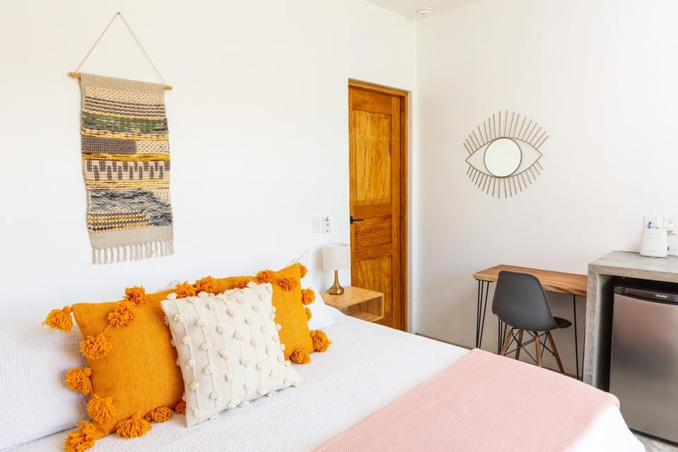 King bed, Kitchenette, Air Conditioning, Pool, Fast WiFi - Aire at Casa Calavera Apartment in San Francisco, Nayarit