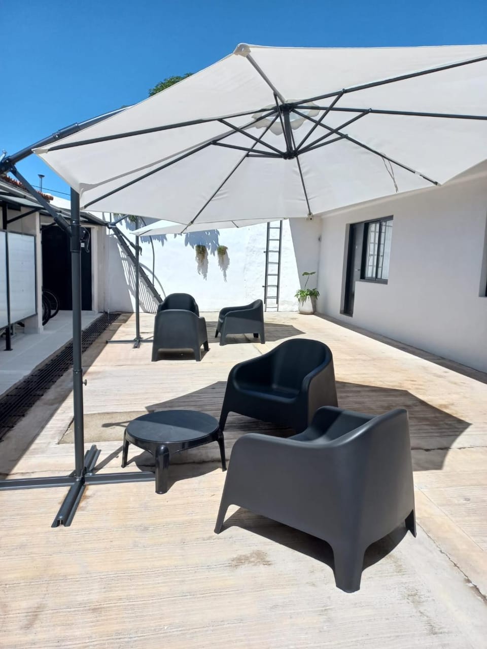 Patio, Living room, sunbed