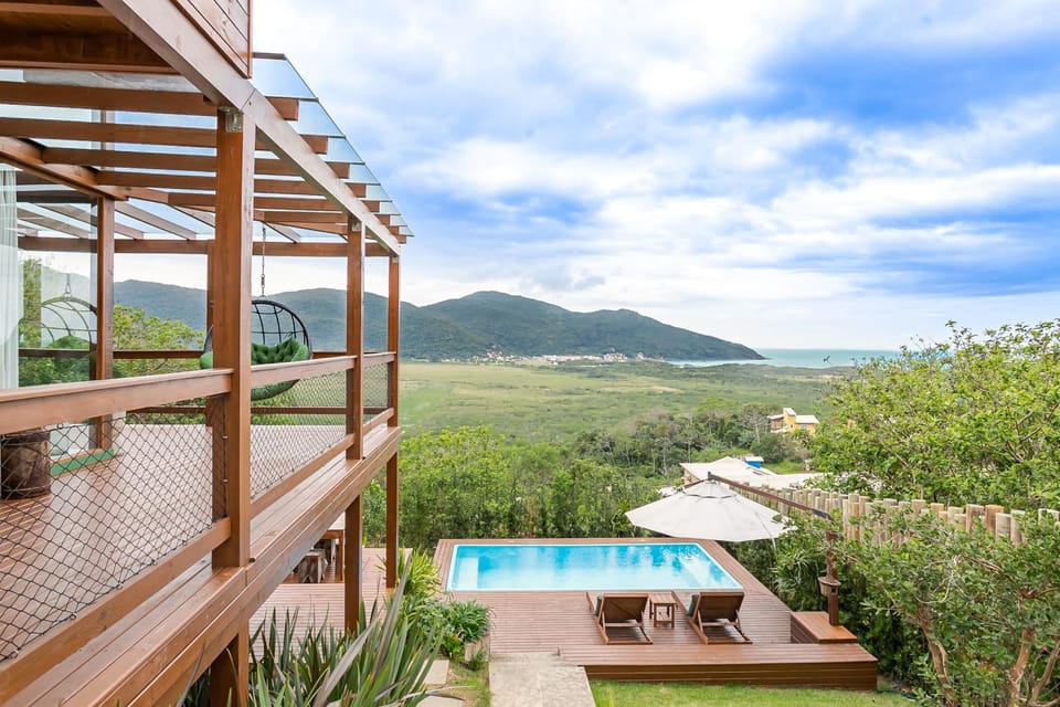 Patio, Natural landscape, Hot Spring Bath, View (from property/room), Balcony/Terrace, Mountain view, Pool view, Sea view, Swimming pool, sunbed