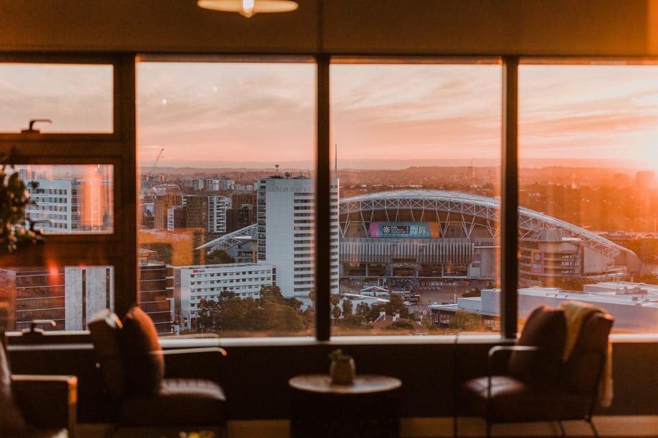 Living room, Sunset