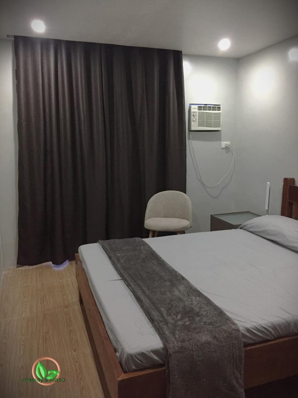 Bed, Bedroom, air conditioner