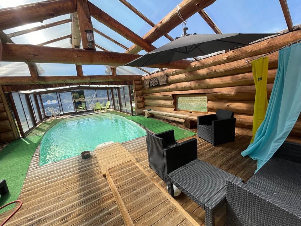 Property building, Living room, Swimming pool