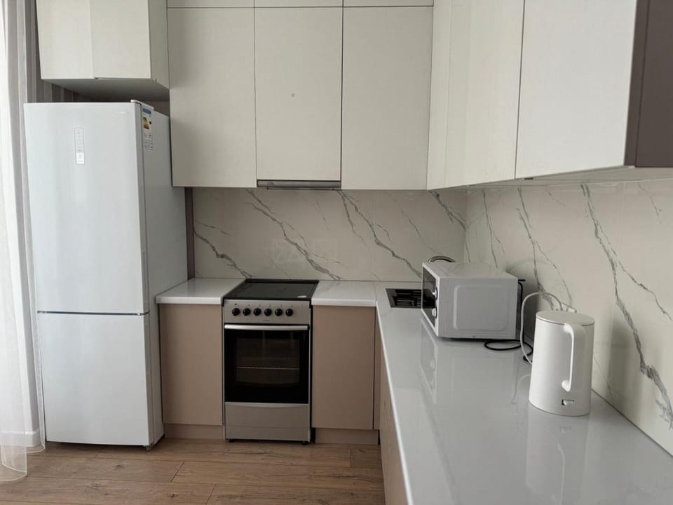 Coffee/tea facilities, Kitchen or kitchenette, oven, stove