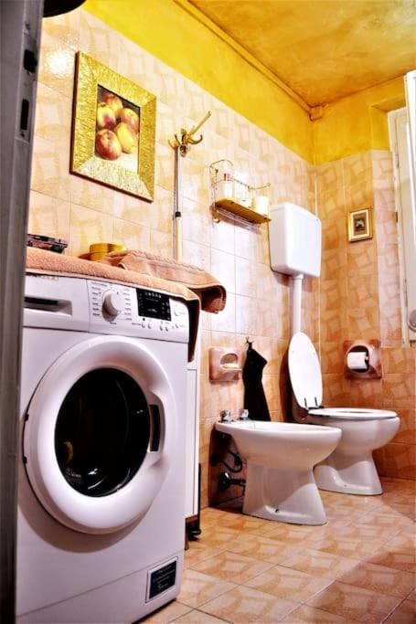 Toilet, Bathroom, washing machine