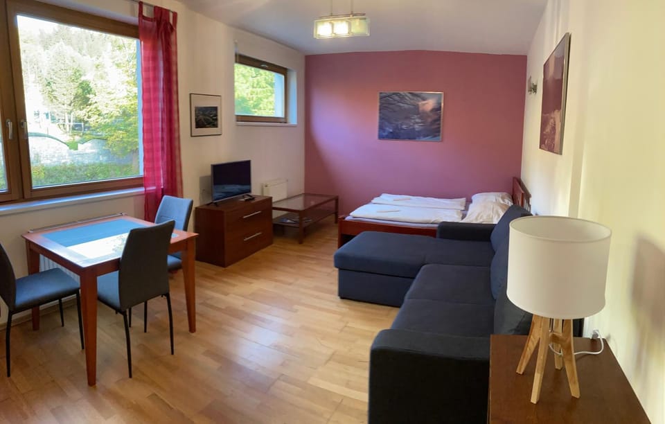 Bed, TV and multimedia, Photo of the whole room, Seating area, Dining area
