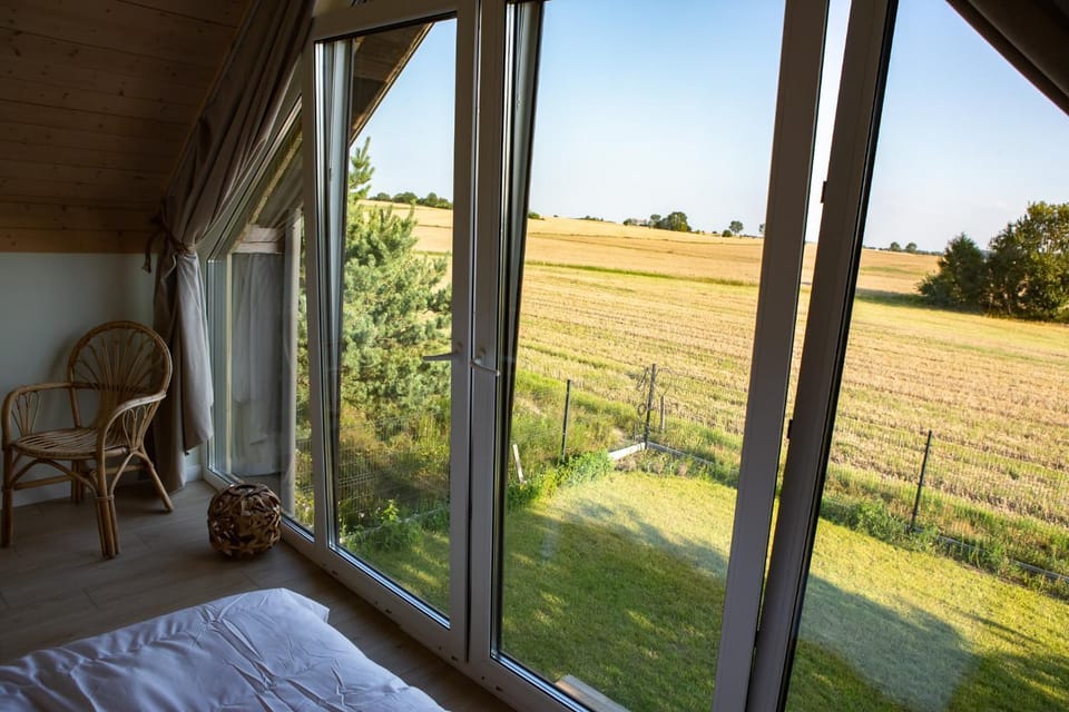 Bed, Natural landscape, View (from property/room), Bedroom, Garden view
