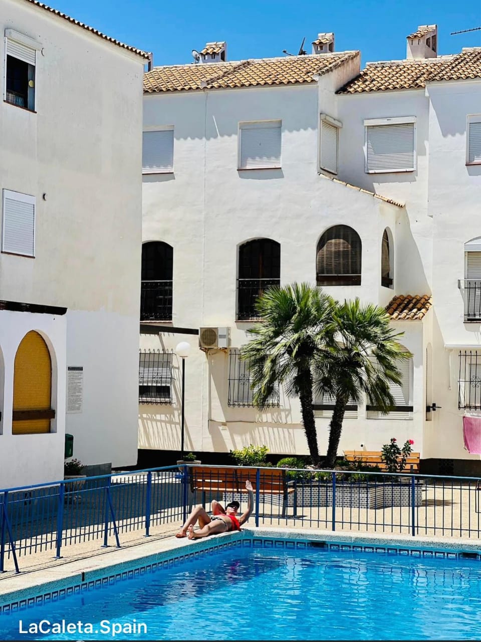 Property building, Patio, Swimming pool