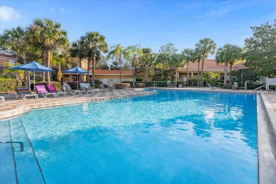 Pool view, Swimming pool, sunbed