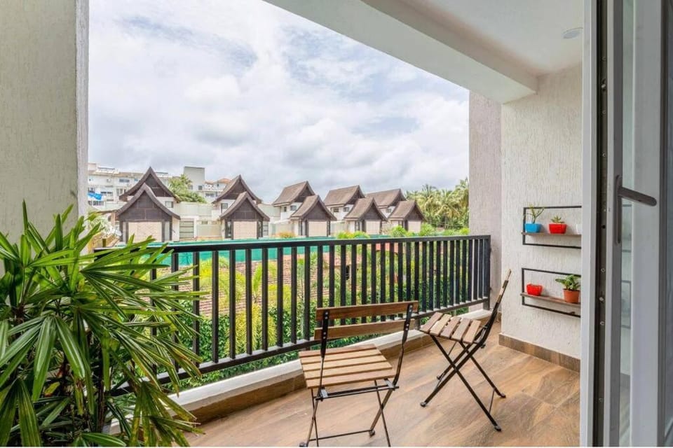 Ripples:Pool facing/RiverView/7 mins to Coco Beach Apartment in Goa, India