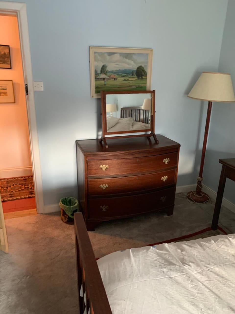 Bedroom, hair dresser