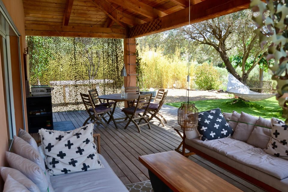 Patio, Day, Garden, View (from property/room), Balcony/Terrace, Living room, Seating area, Dining area, Garden view