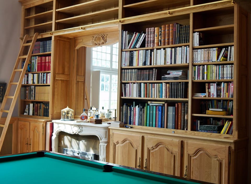 Billiard, Game Room, Library