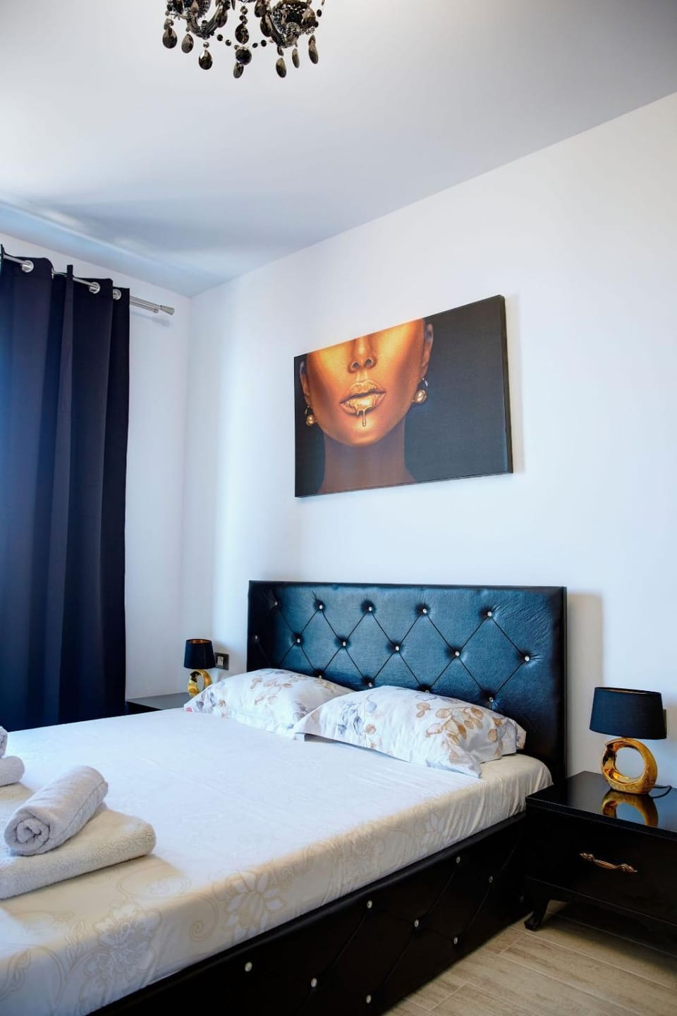 Bed, Decorative detail, Bedroom