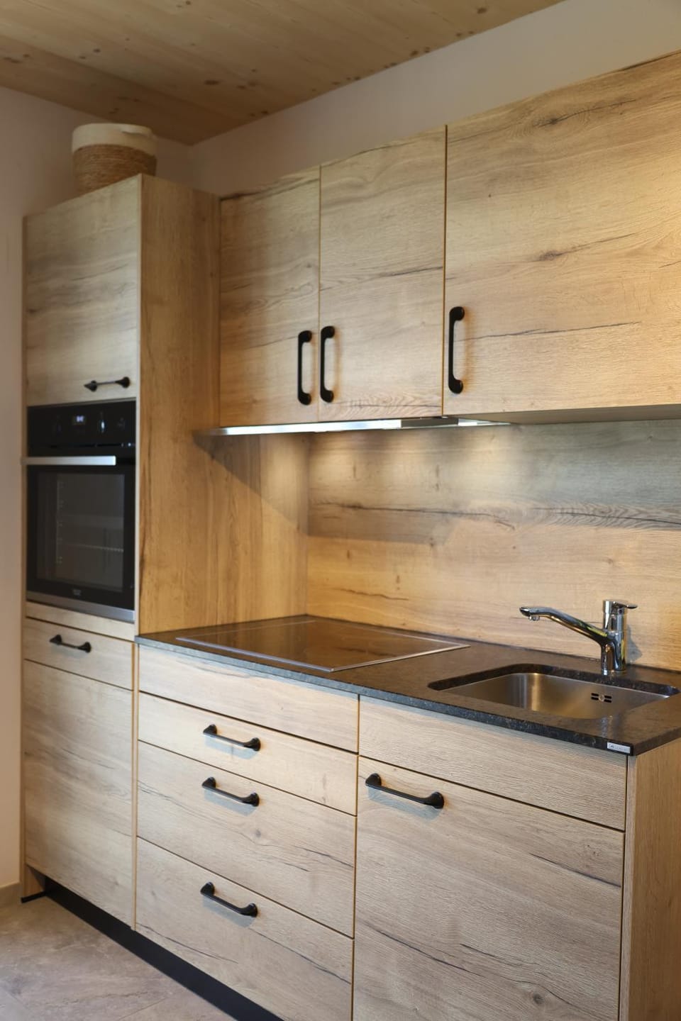 Kitchen or kitchenette, stove, kitchen