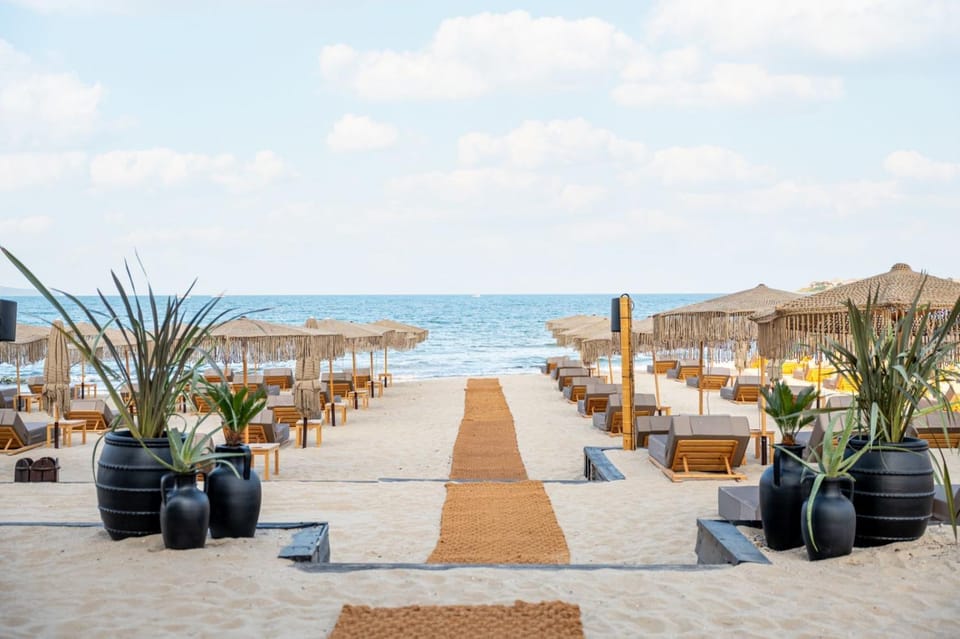 Beach, sunbed