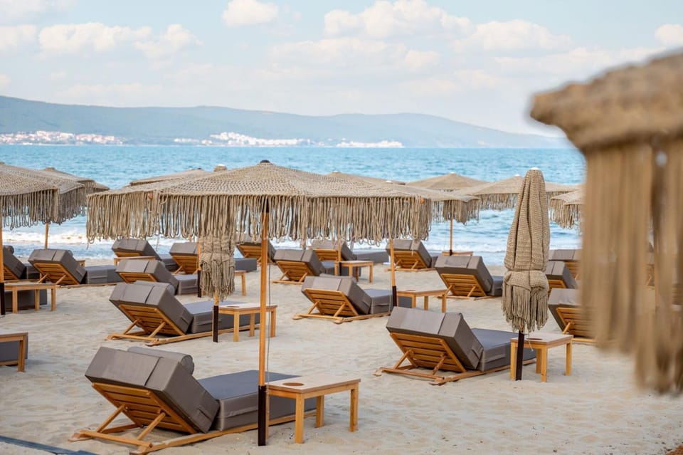 Day, Beach, sunbed