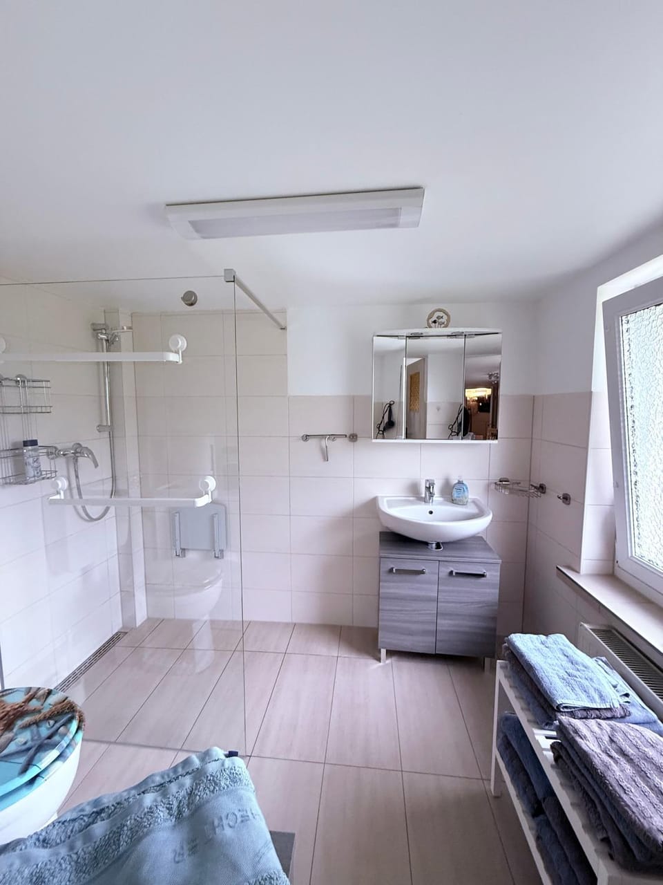Shower, Bathroom, towels