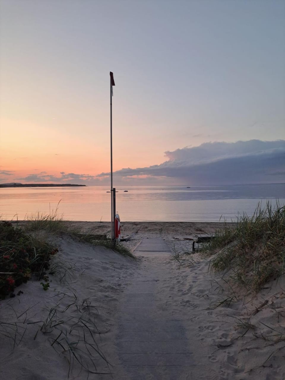 Natural landscape, Beach, Sea view, Sunset