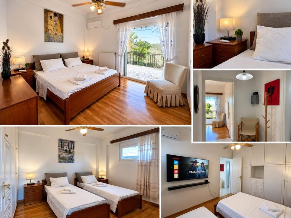 Bed, TV and multimedia, Photo of the whole room, Bedroom