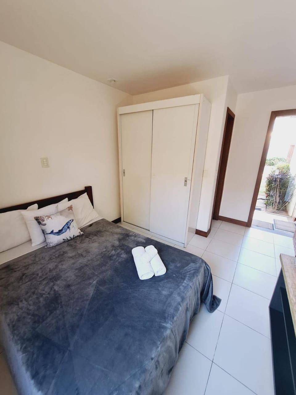 Bed, Photo of the whole room, Bedroom, towels, wardrobe