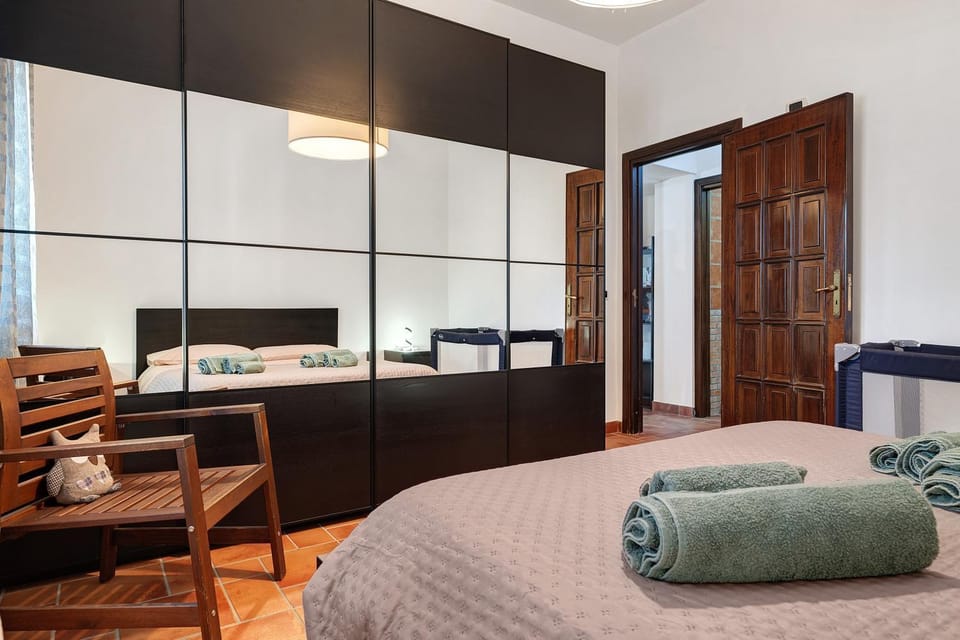 Property building, Living room, Bedroom