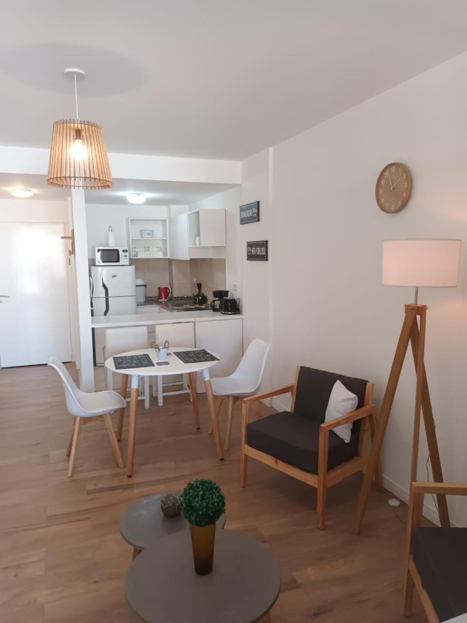 Kitchen or kitchenette, Living room, Dining area