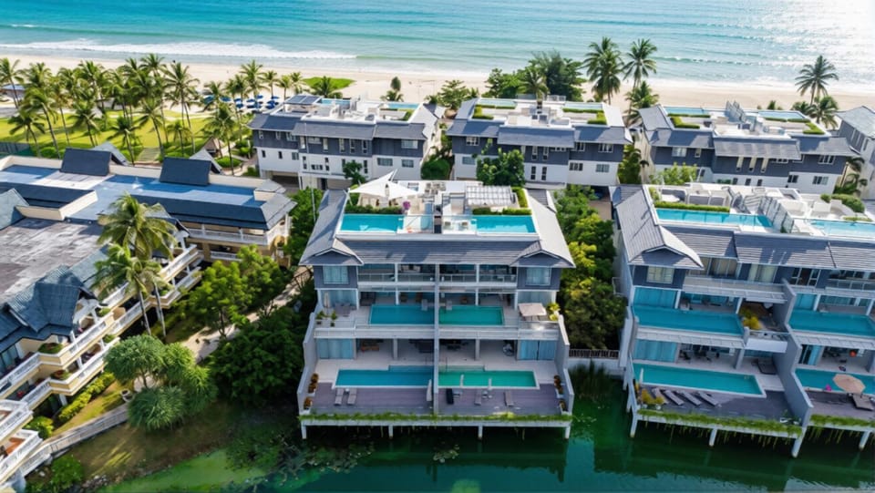 Property building, Natural landscape, Bird's eye view