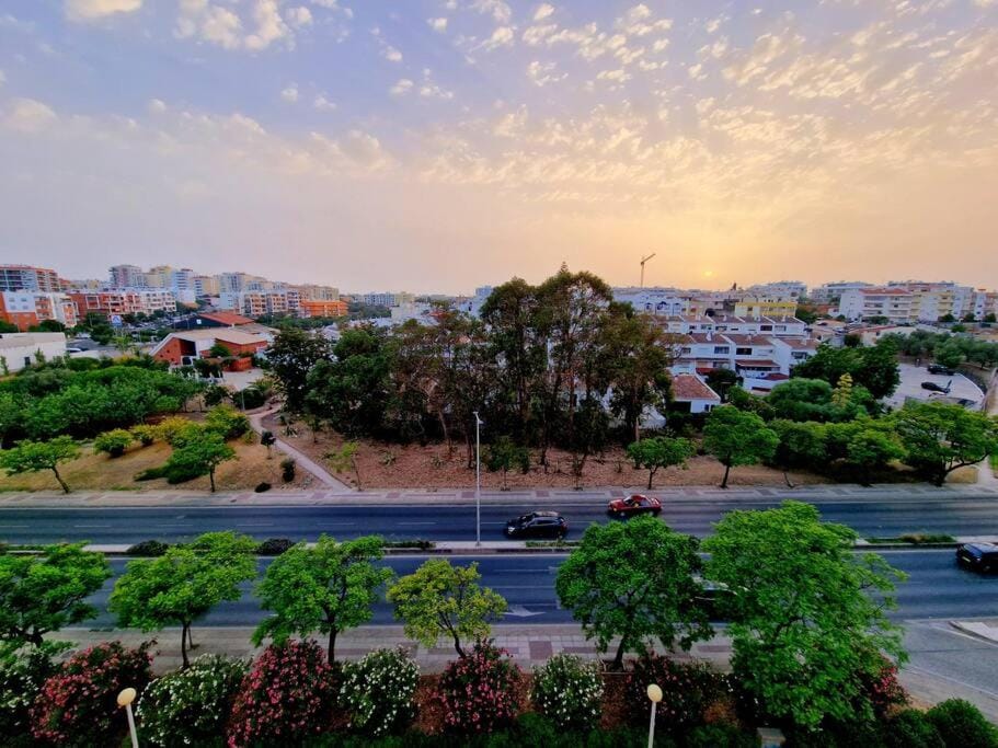 City view, Sunset