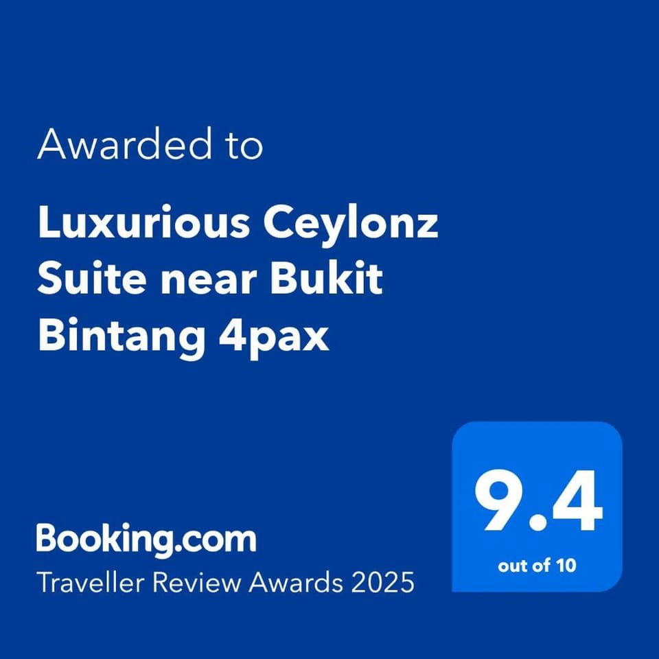 Luxurious Ceylonz Suite near Bukit Bintang 4pax Apartment in Federal Territory of Kuala Lumpur