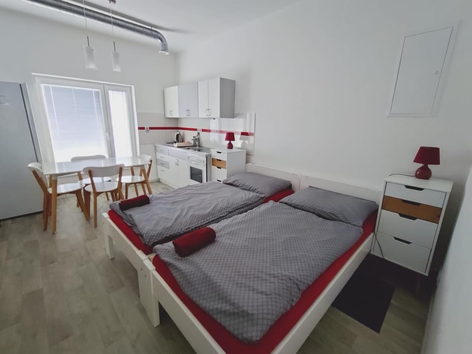 Bed, Bedroom, Guests, kitchen