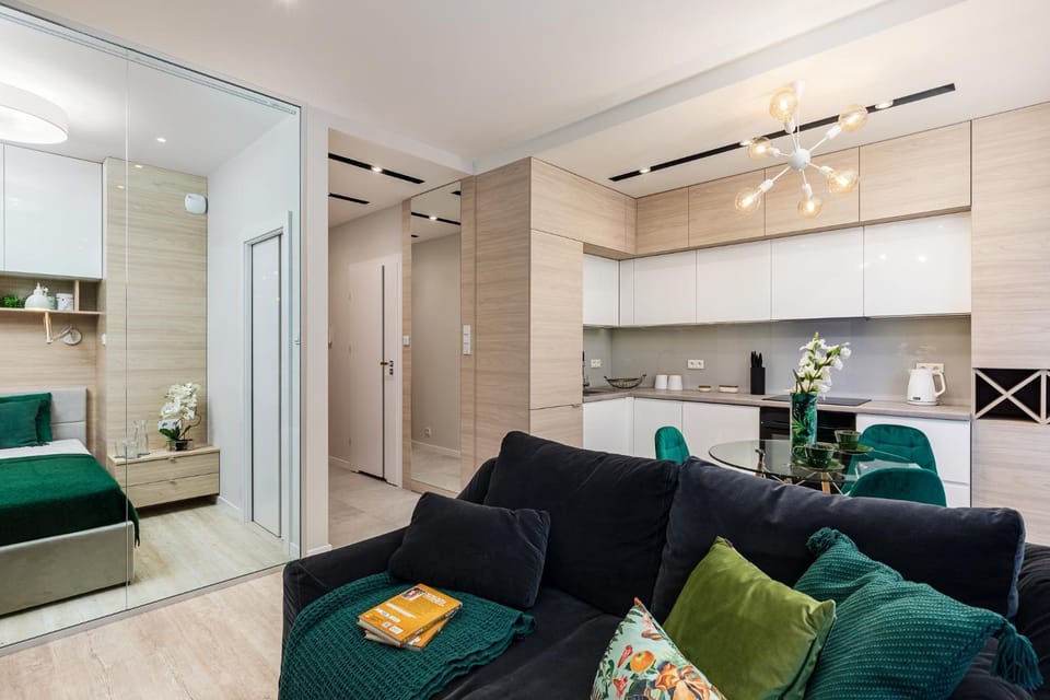 Kitchen or kitchenette, Living room, Bedroom