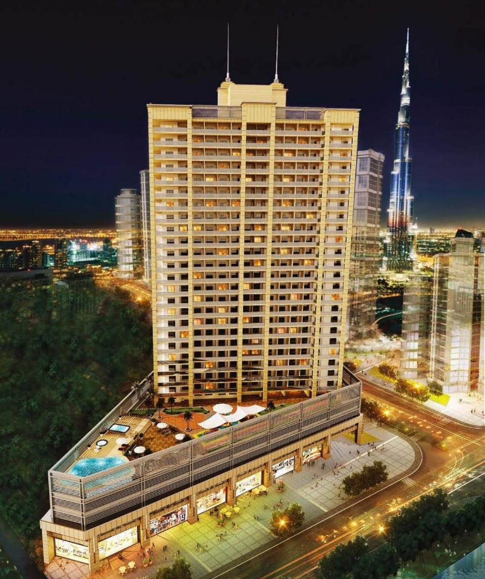Property building, Night, City view