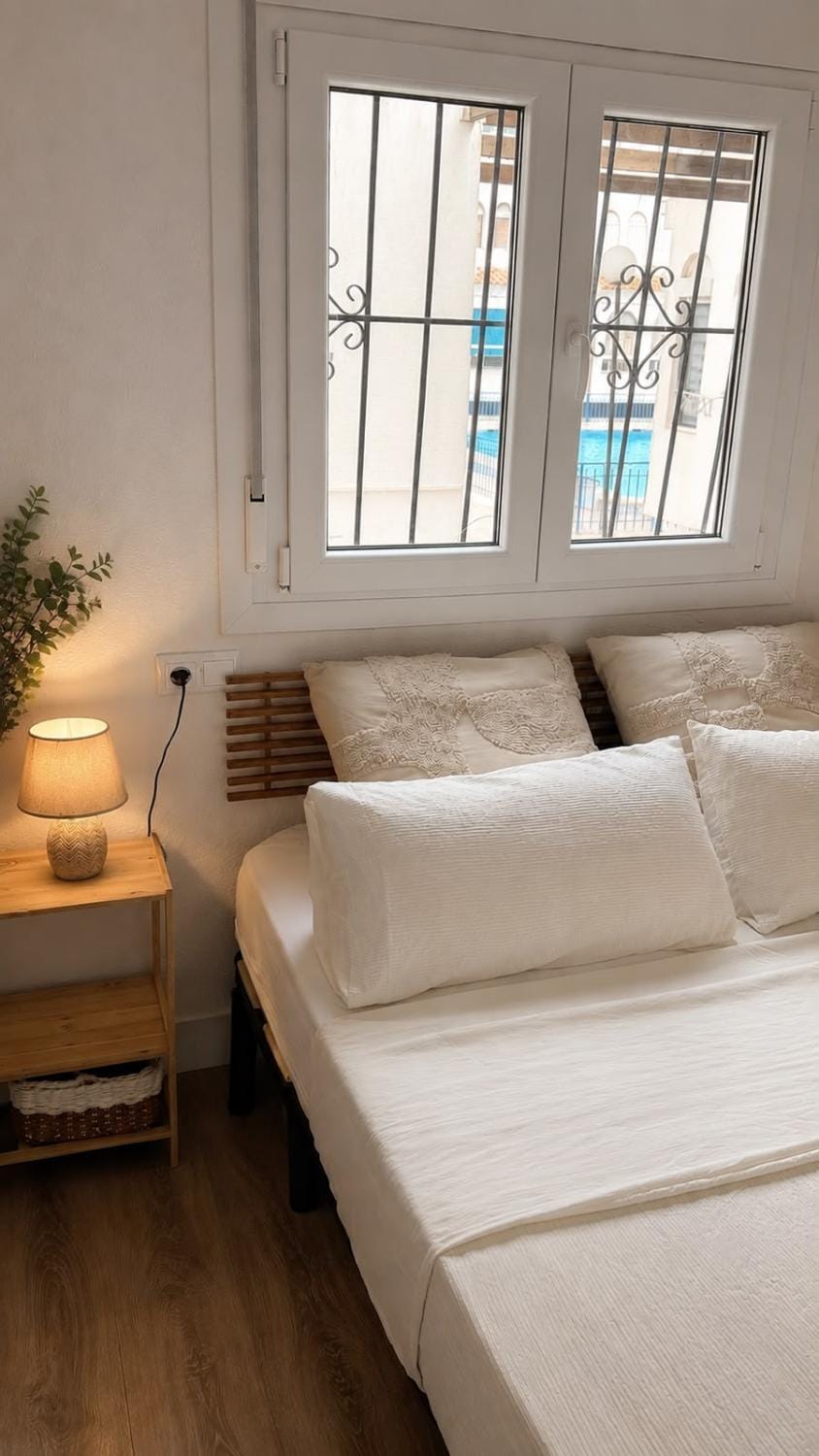 Bedroom, Swimming pool, Inner courtyard view