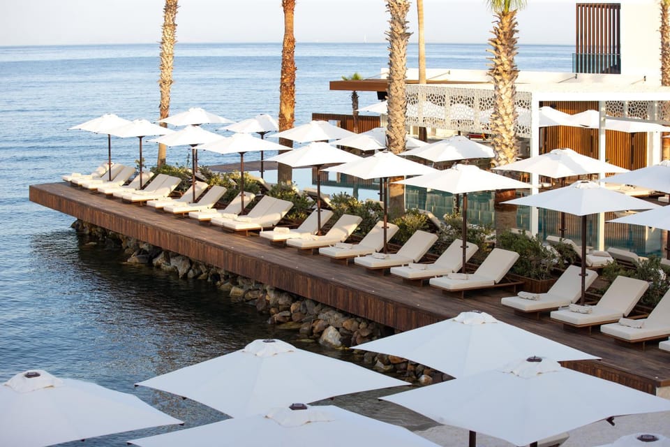 Beach, Sea view, sunbed