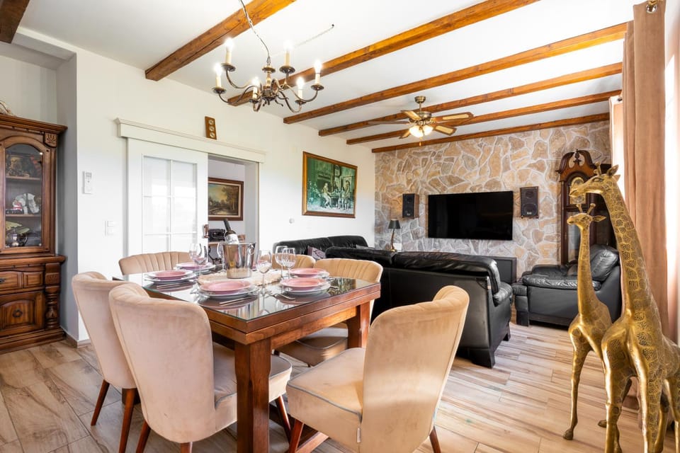 Living room, Decorative detail, Dining area