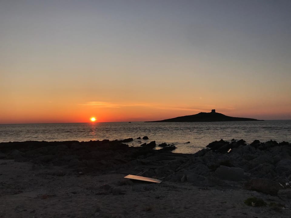 Natural landscape, Sea view, Sunset
