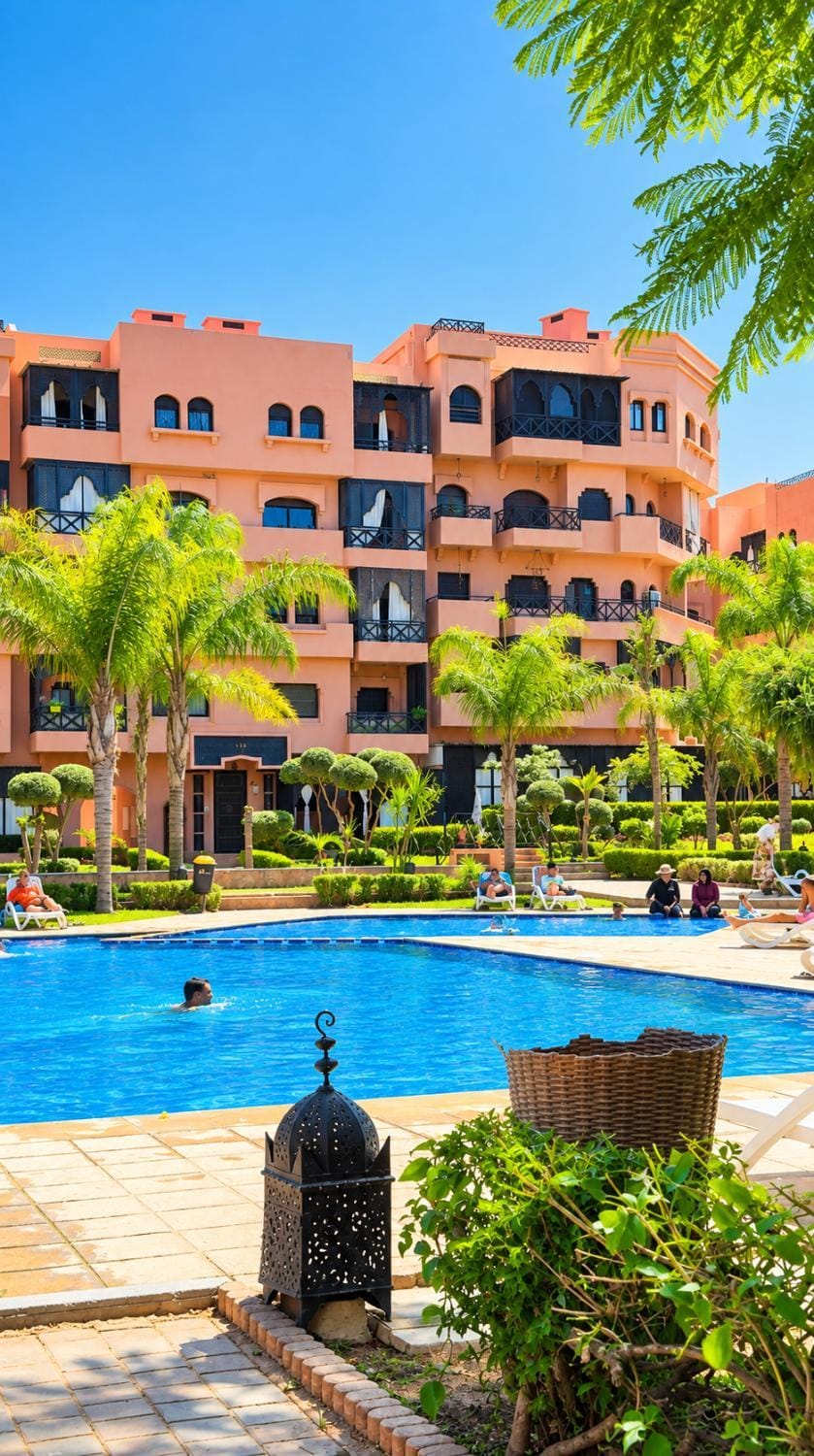 Propriété de vacances village privée Marrakech avec piscines Apartment in Marrakesh