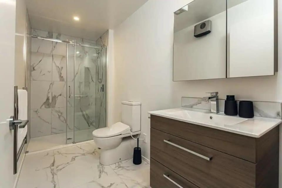 Shower, Toilet, Bathroom, towels