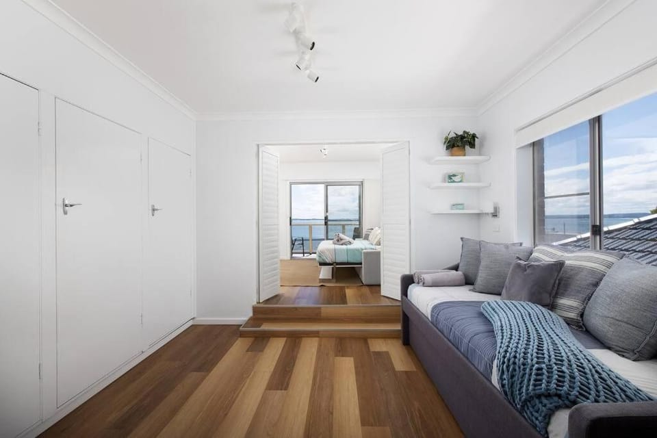 Living room, Seating area, Sea view