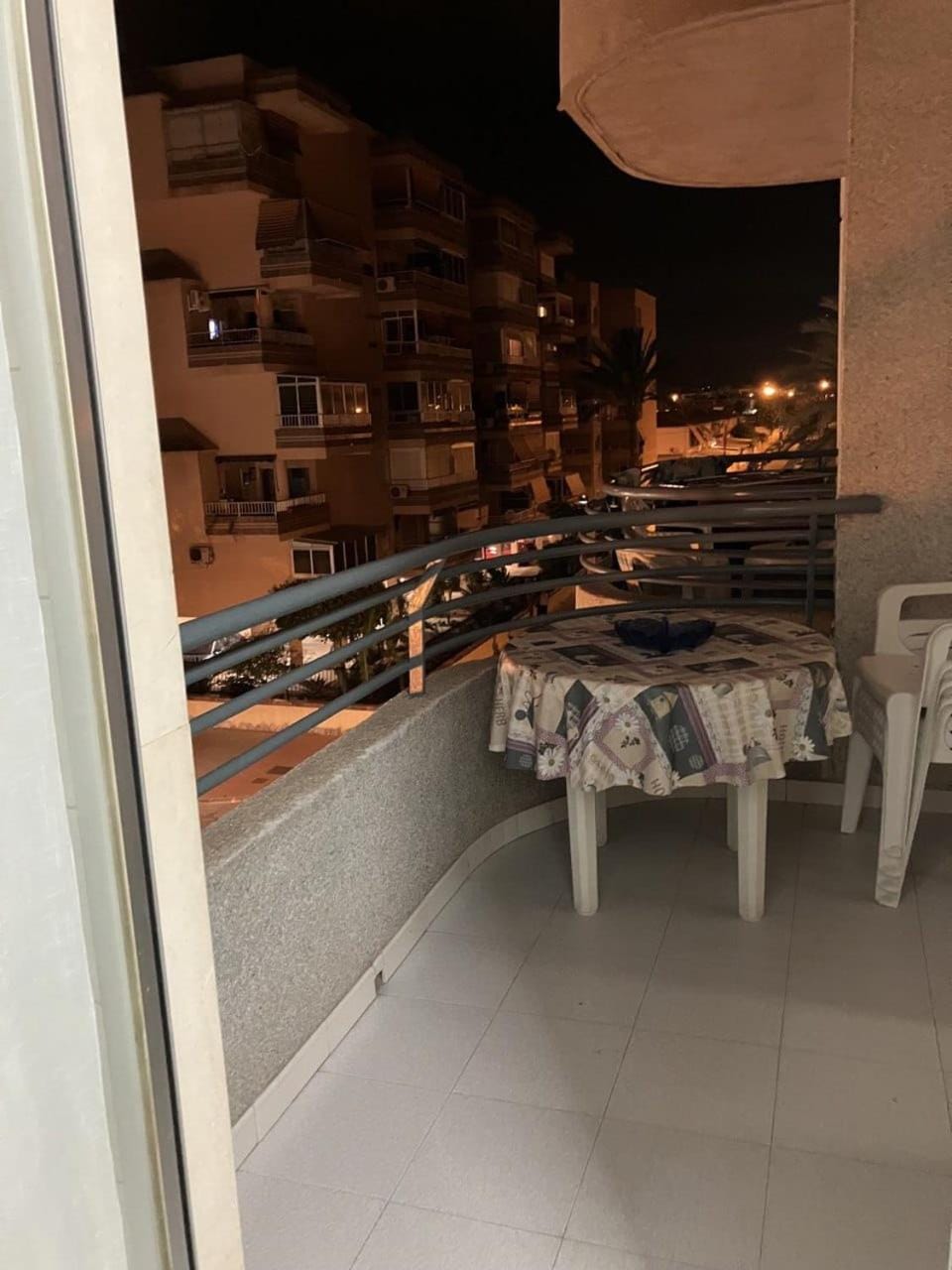 Night, View (from property/room), Balcony/Terrace